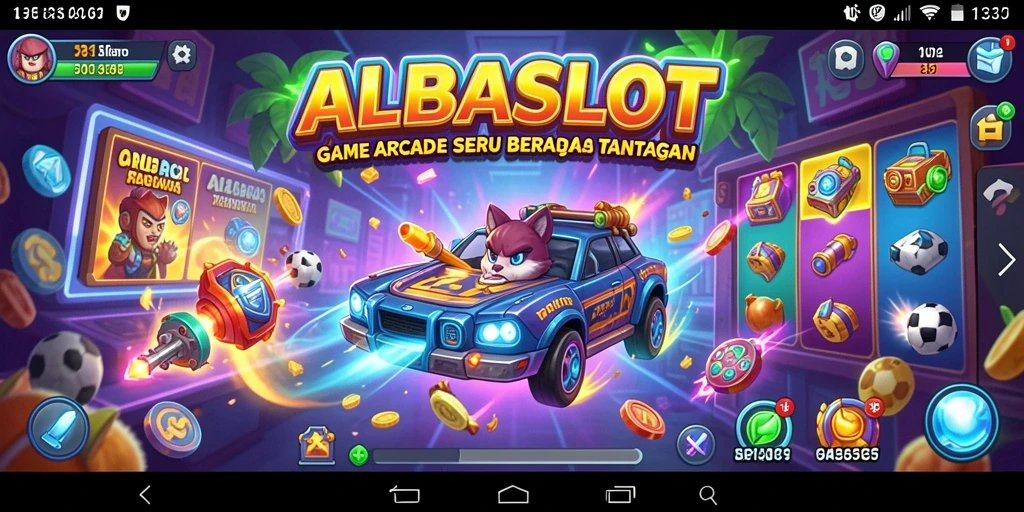 Tampilan gameplay seru dari ALBASLOT dengan tantangan menarik.
