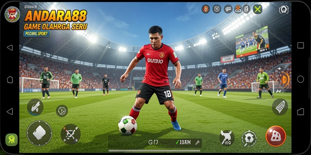 Tampilan menarik gameplay olahraga di ANDARA88.