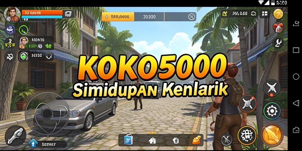 Tangkapan layar gameplay KOKO5000 yang menampilkan simulasi kehidupan yang menyenangkan.