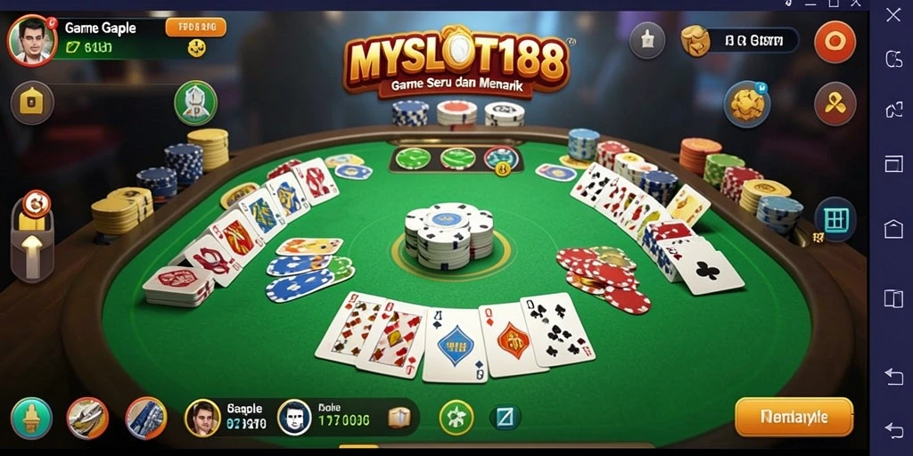 Tampilan gameplay Gaple yang menarik dan interaktif.