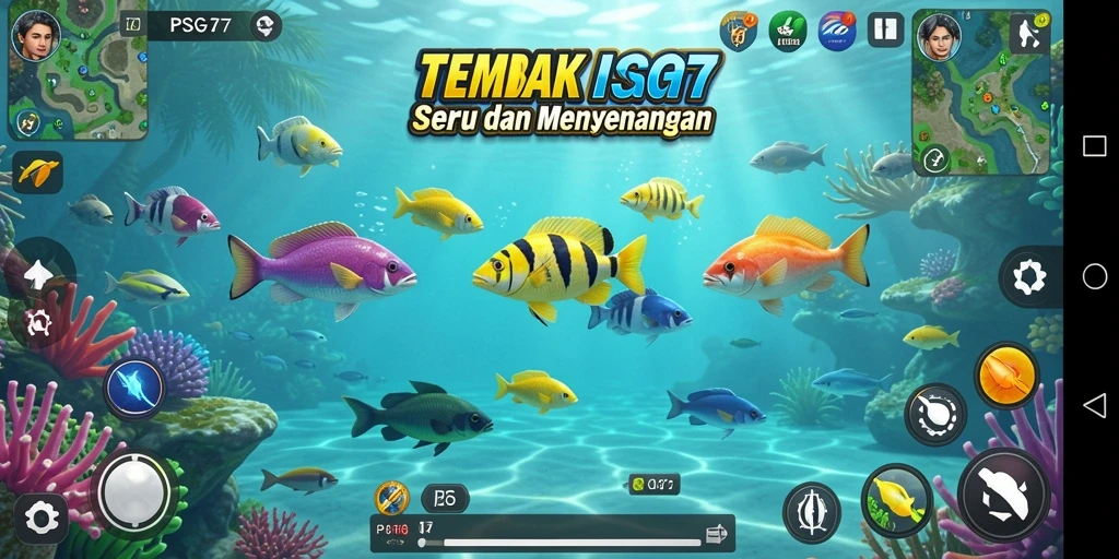 Gameplay seru Tembak Ikan di PSG77 dengan grafis menarik.