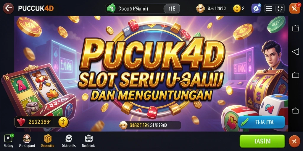 Tampilan gameplay PUCUK4D yang menarik dan penuh warna.