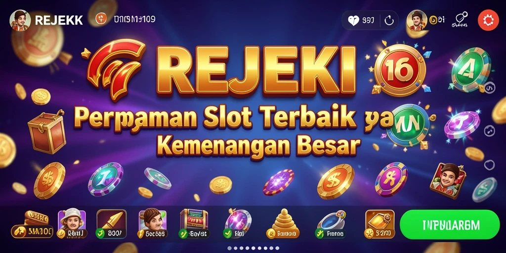 Tampilan gameplay seru dan menarik di REJEKI Slot.