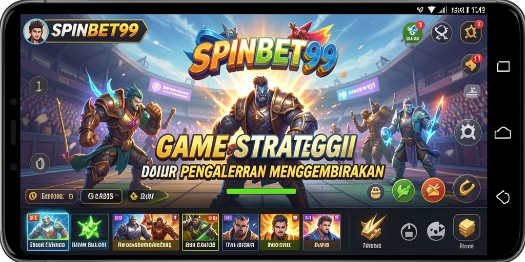 Tampilan gameplay SPINBET99 yang menantang dan strategis.